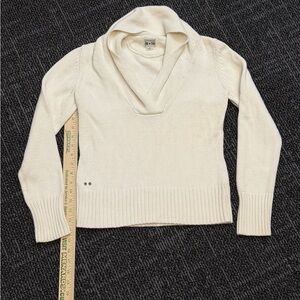 Converse One Star Women’s Cable Knit Sweater Medium Long Sleeve V-Neck Pullover